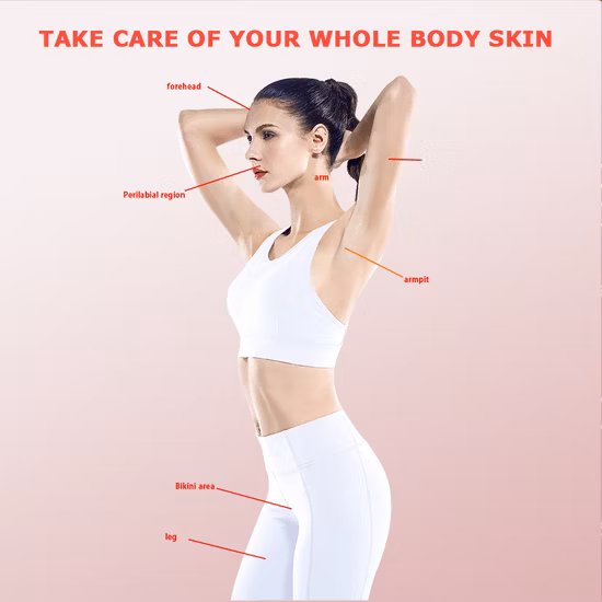 Home Portable Diode IPL Photon Rejuvenation Freezing Point Laser Hair Removal Device with More Than 0.5 Million Lights with FDA Certificate