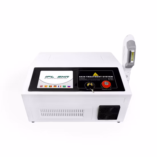 Profesional Ice Cool IPL Opt Sh Láser Estiramiento de la piel Blanquear Pecas Eliminación de acné Depilación permanente Máquina de belleza